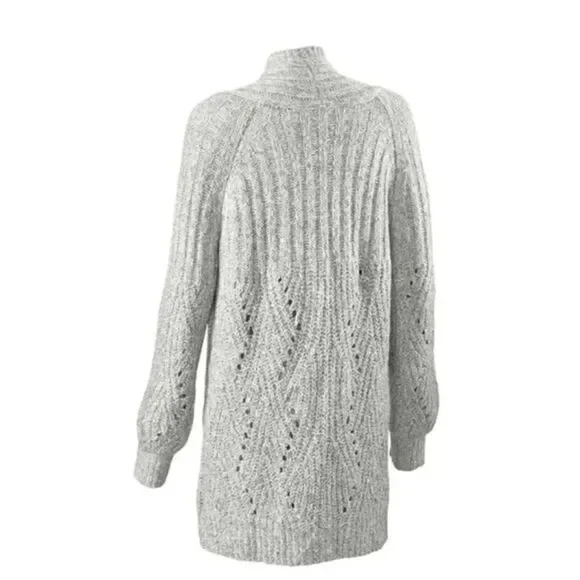 CAbi | Gray Cathedral Open Cardigan Style 3472 | L - Picture 3 of 7